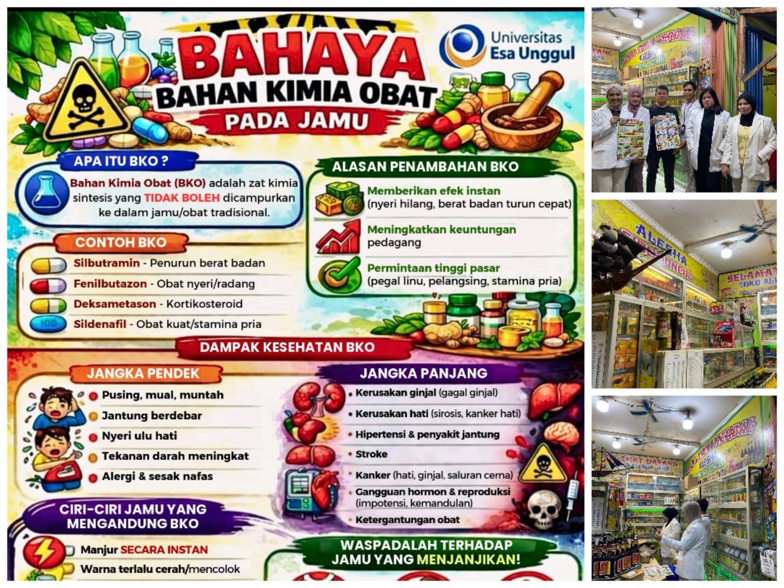 Pengabdian Kepada Masyarakat-Penyuluhan Bahaya Bahan Kimia Obat pada Jamu